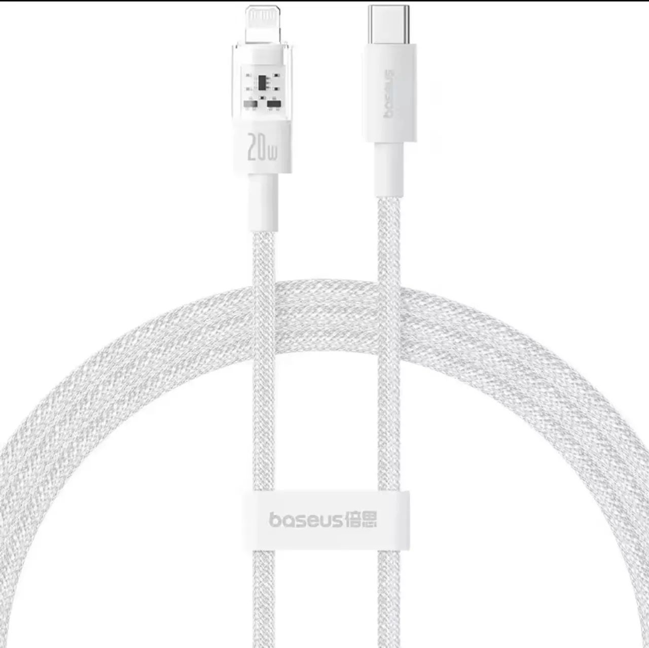Cabo Baseus Gem 20W - Transparente e Rápido iPhone 14 13 12.... Lacrado  - Foto 2