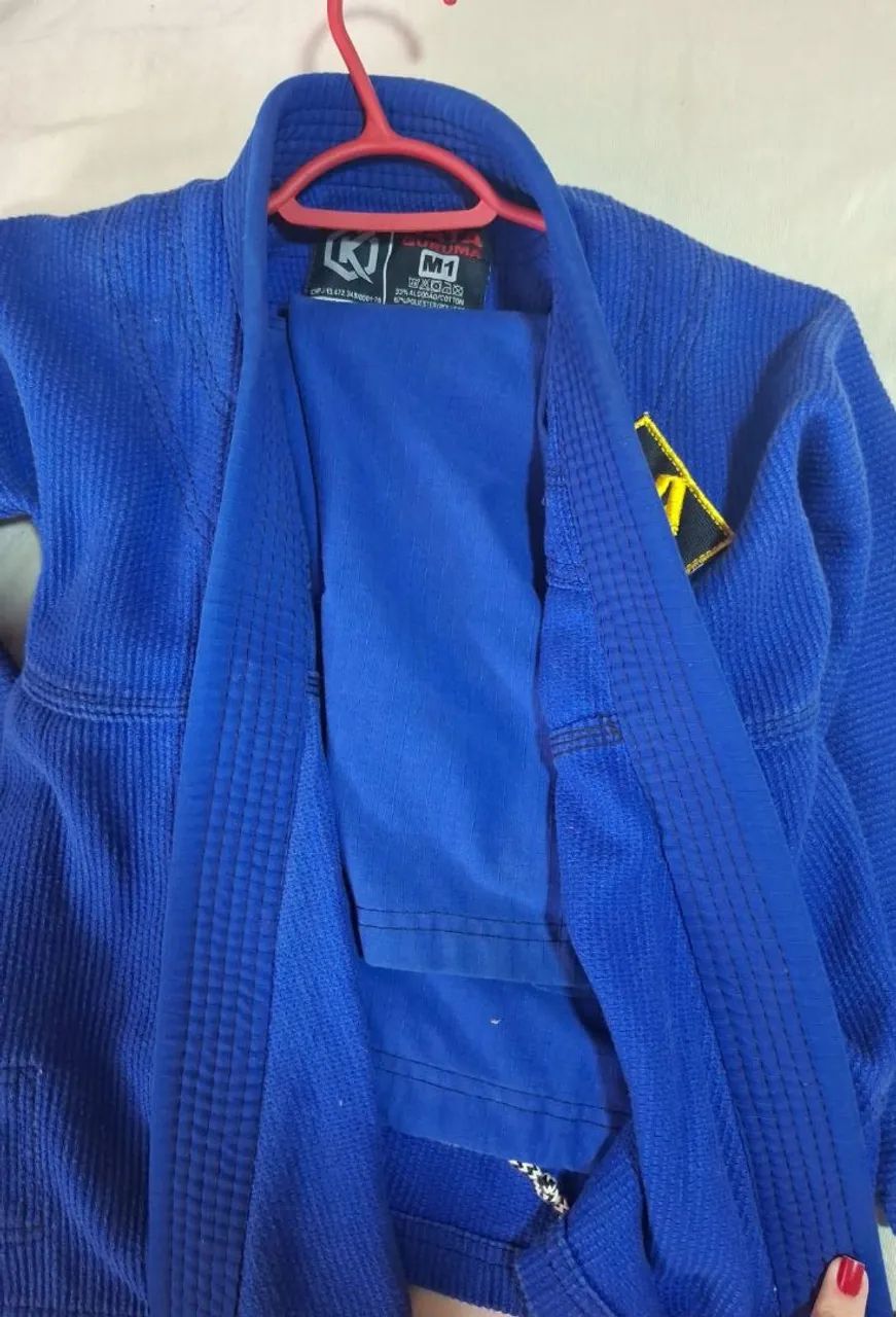 Kimono Infantil Jiu-jitsu tamanho M1 6/7 anos  - Foto 4