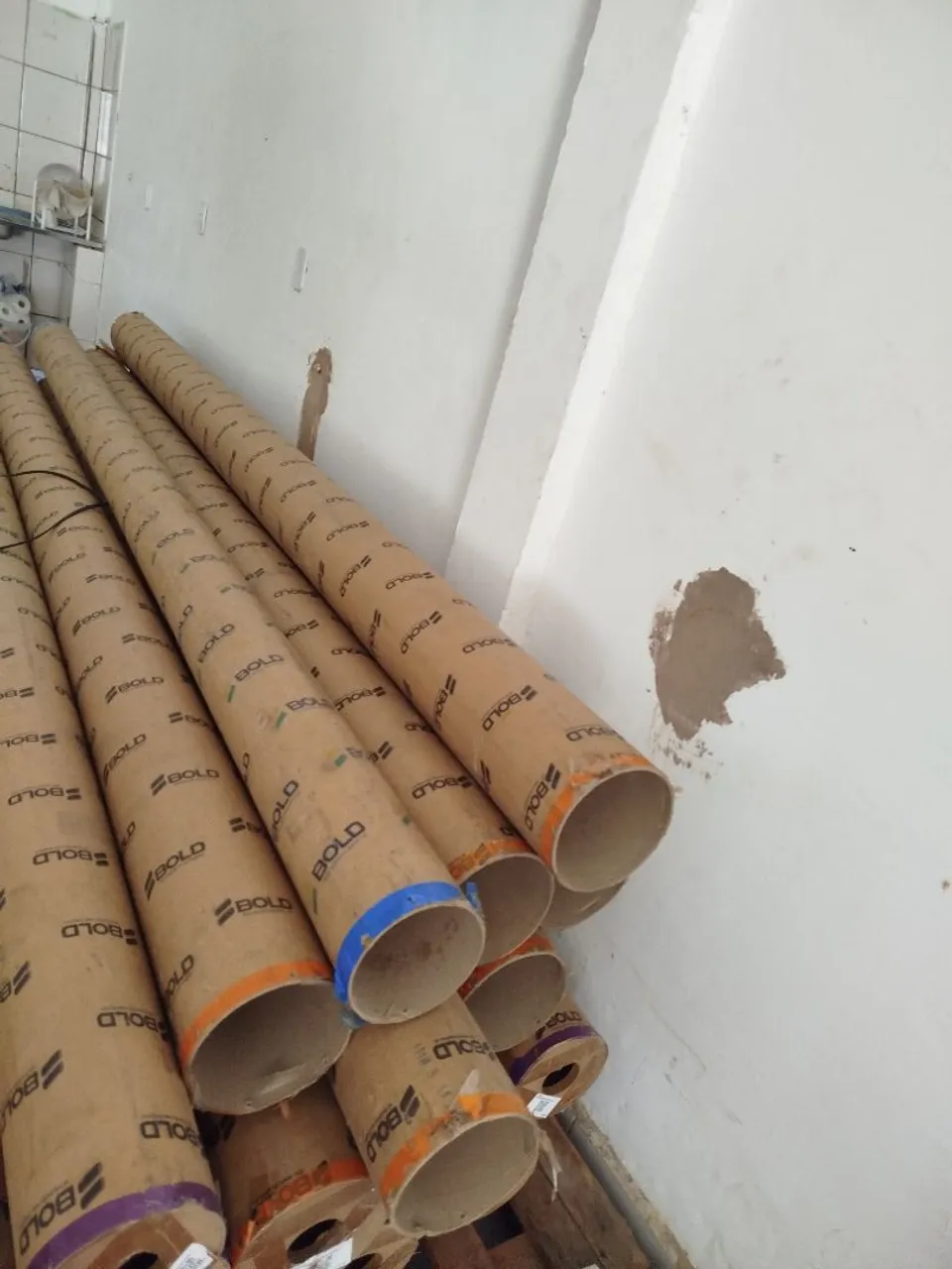 Tubos de papelão para construção