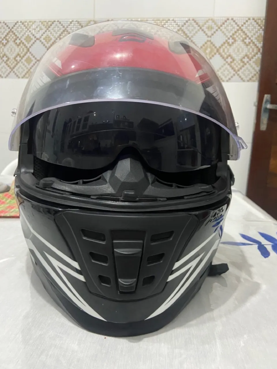 Capacete NoRisk Japão tamanho: 58 (com viseira uv interna)