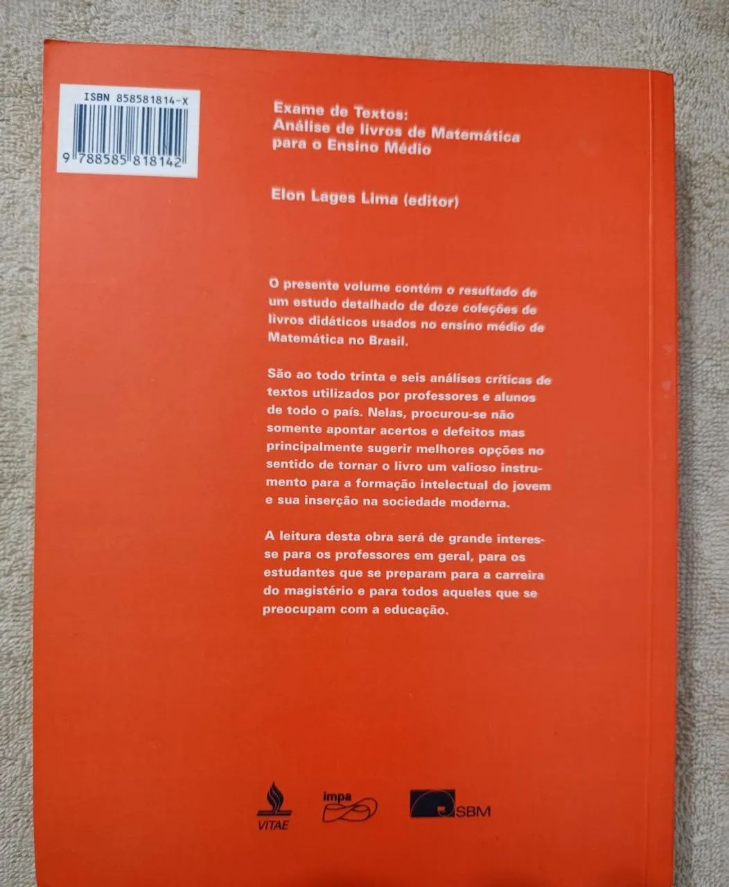 Elon Lages e Et Al - Exames de Textos - Foto 2