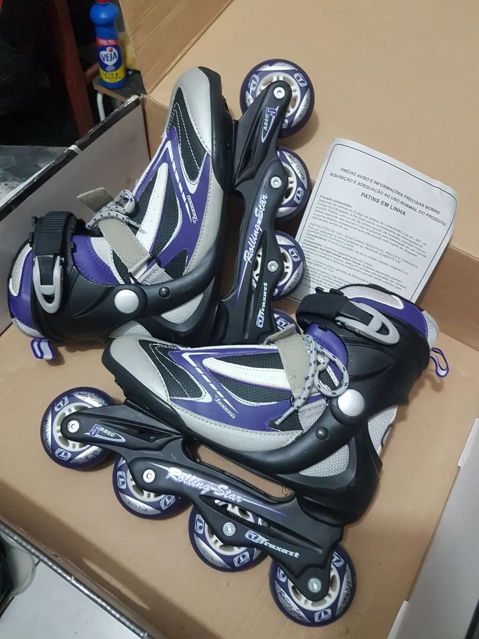 Patins Rolling Star - In Line Skate - ABEC5 - Foto 3