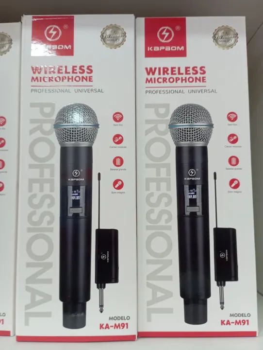 Microfone Sem Fio Profissional KA-M91