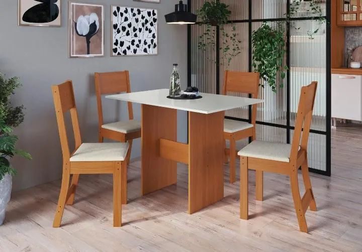 Conjunto Mesa karla 4C (leia a descrição)