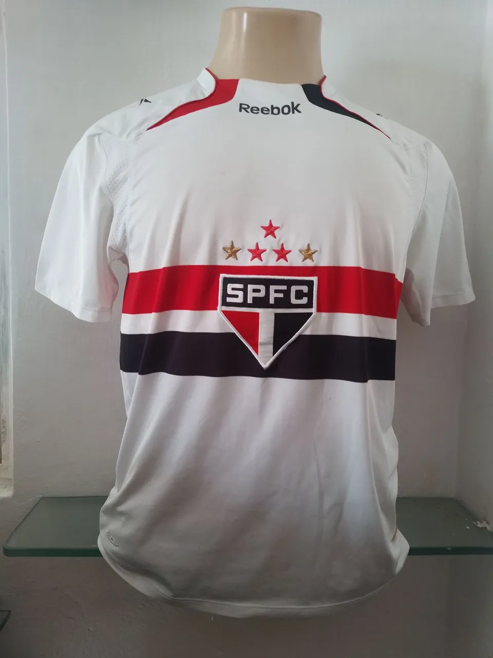 Camisa  oficial São Paulo Reebok. 