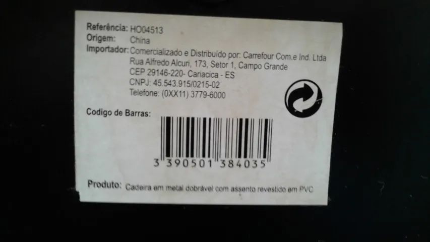 Cadeira de Metal Dobrável Azul Marinho  - Foto 4