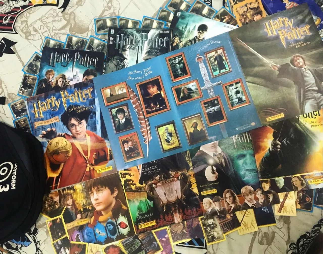 Coleção Álbuns de Figurinhas Harry Potter