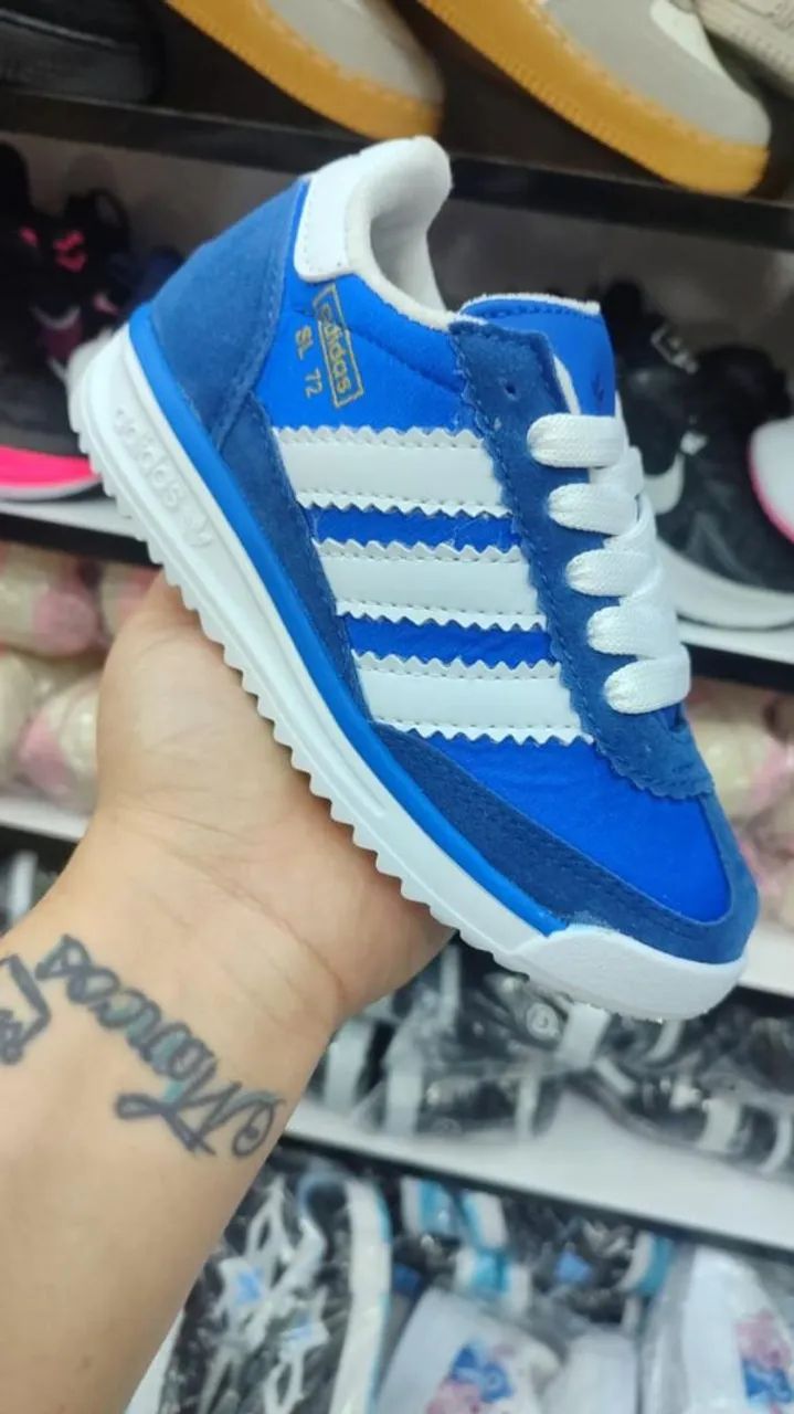 Tênis Adidas SL 72 - Azul e Branco - Foto 2