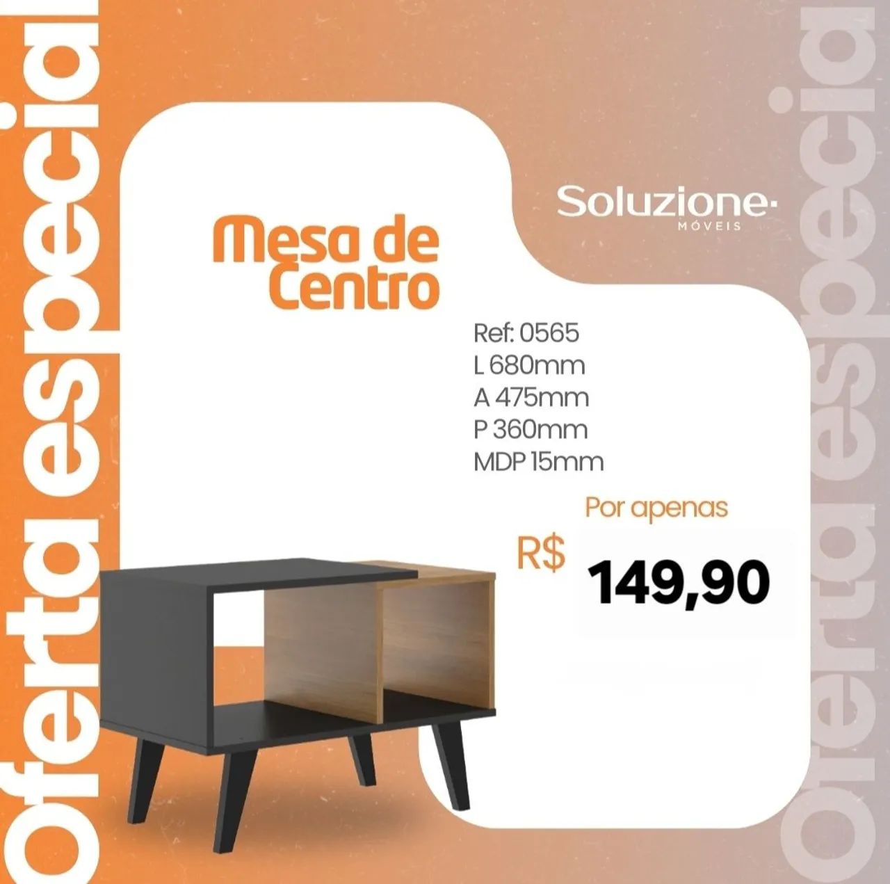 Mesa centro para sala