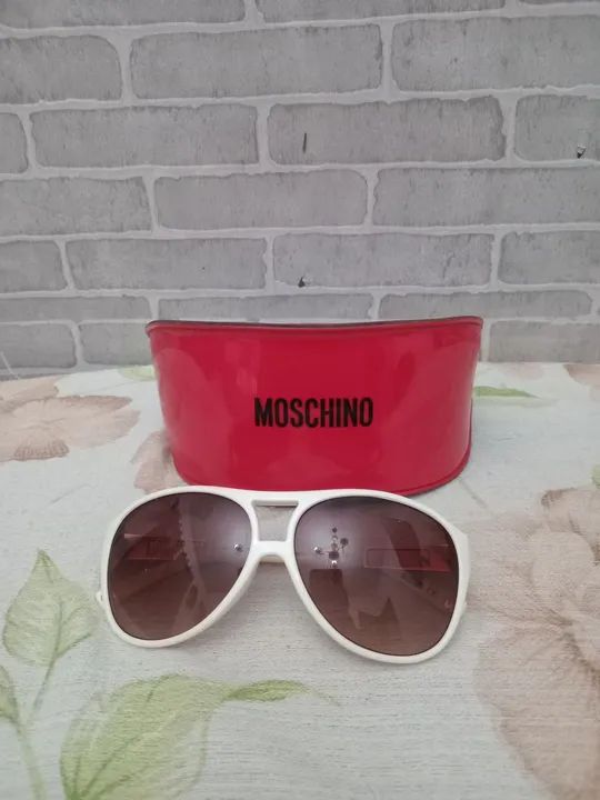 Óculos de sol Moschino branco