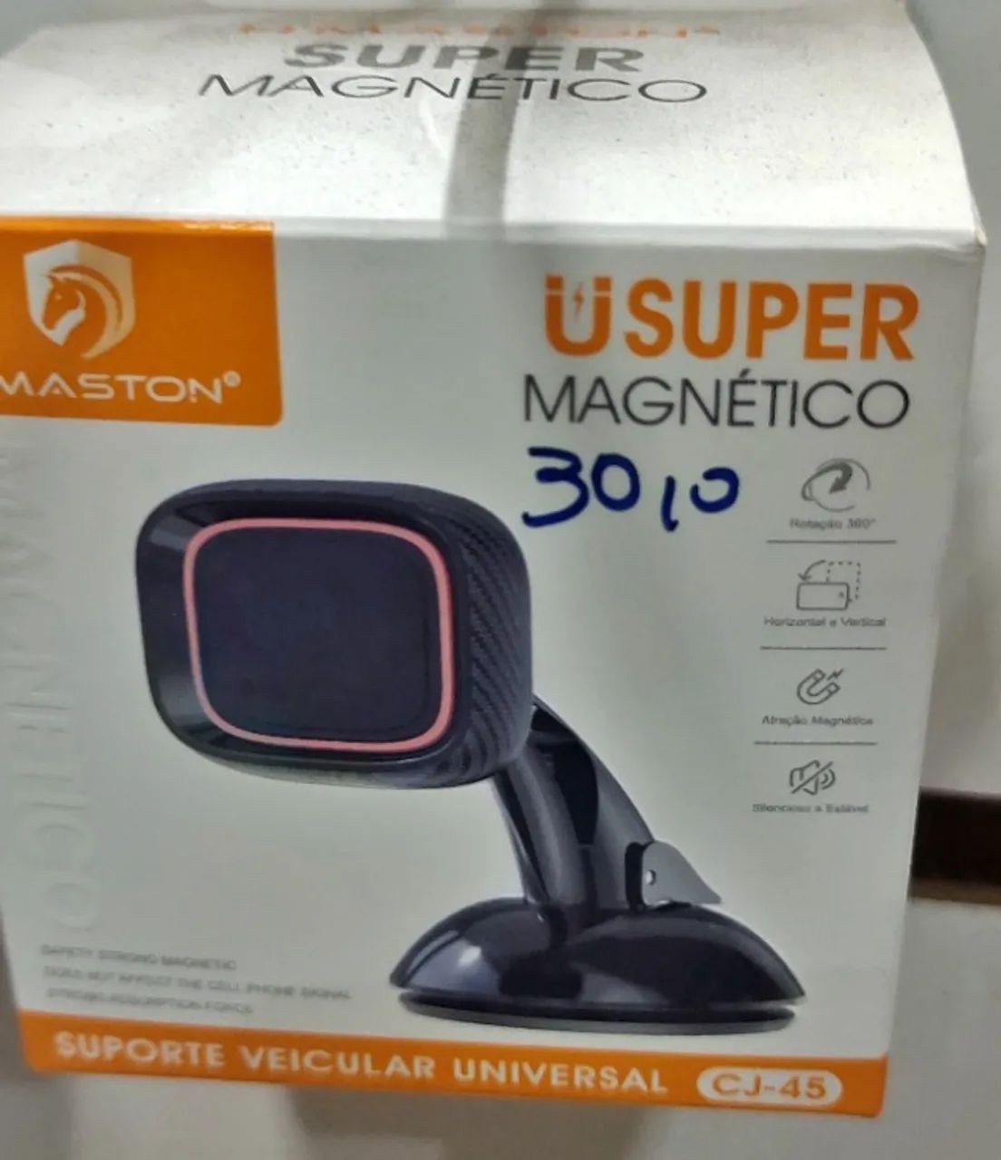 Suporte Celular Magnético Ajustável Alumínio Hmaston Cj-45