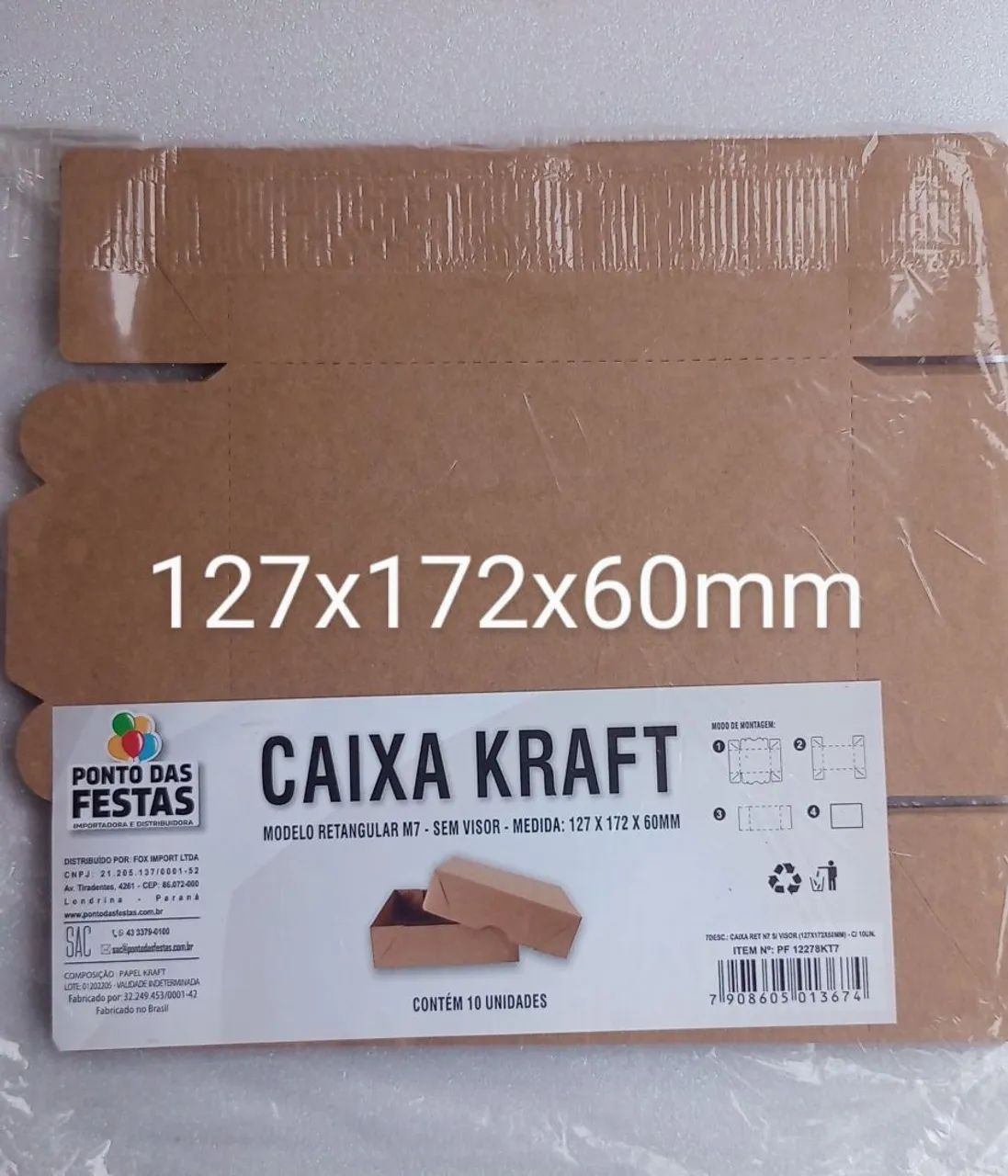 Caixa Kraft para Presentes 