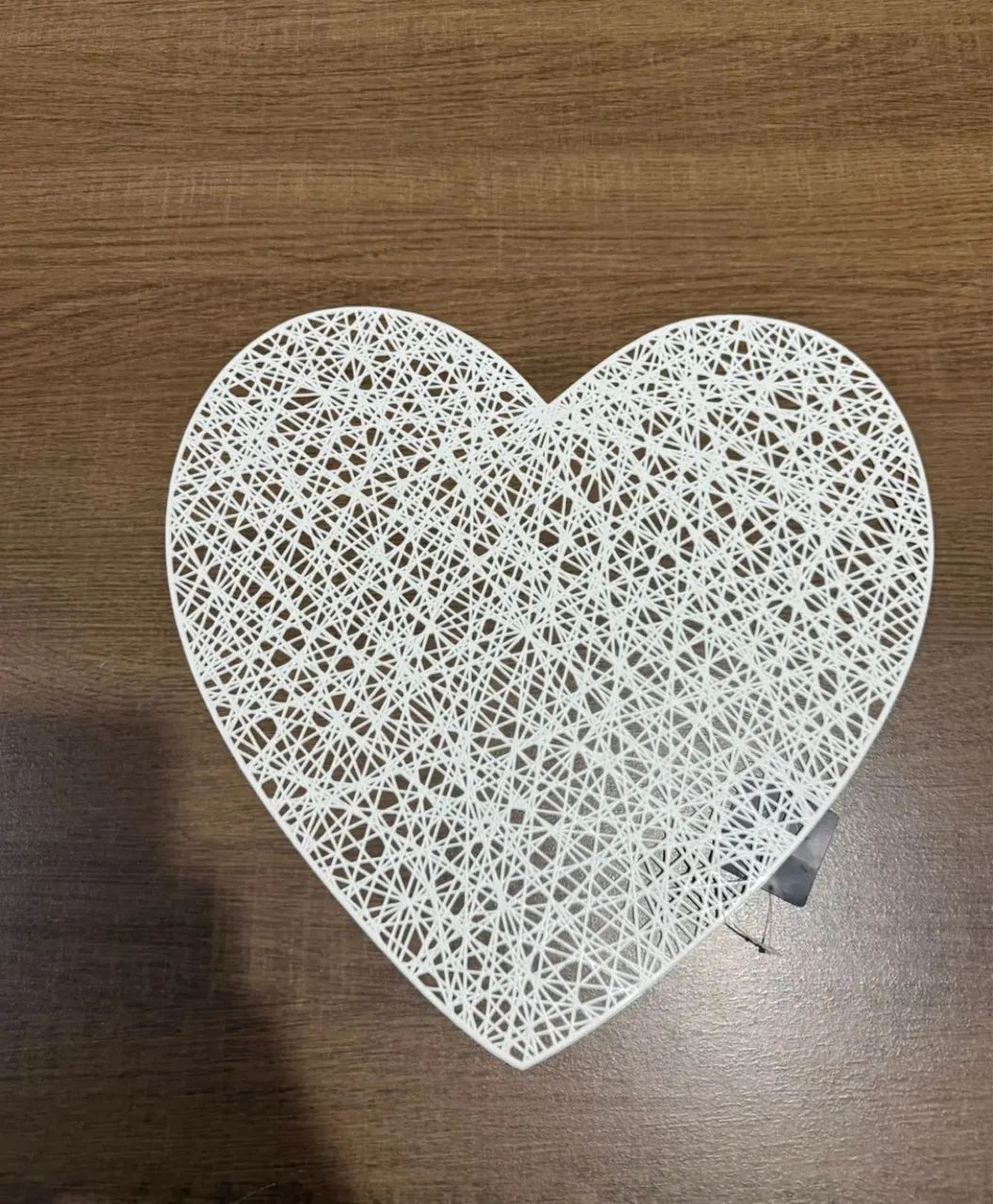 Jogo para mesa lugar americano em PVC formato coração  - Foto 6