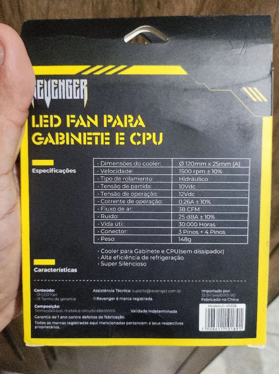 3 por 100R$ - Cooler para PC 120mm RGB com LED - Foto 2