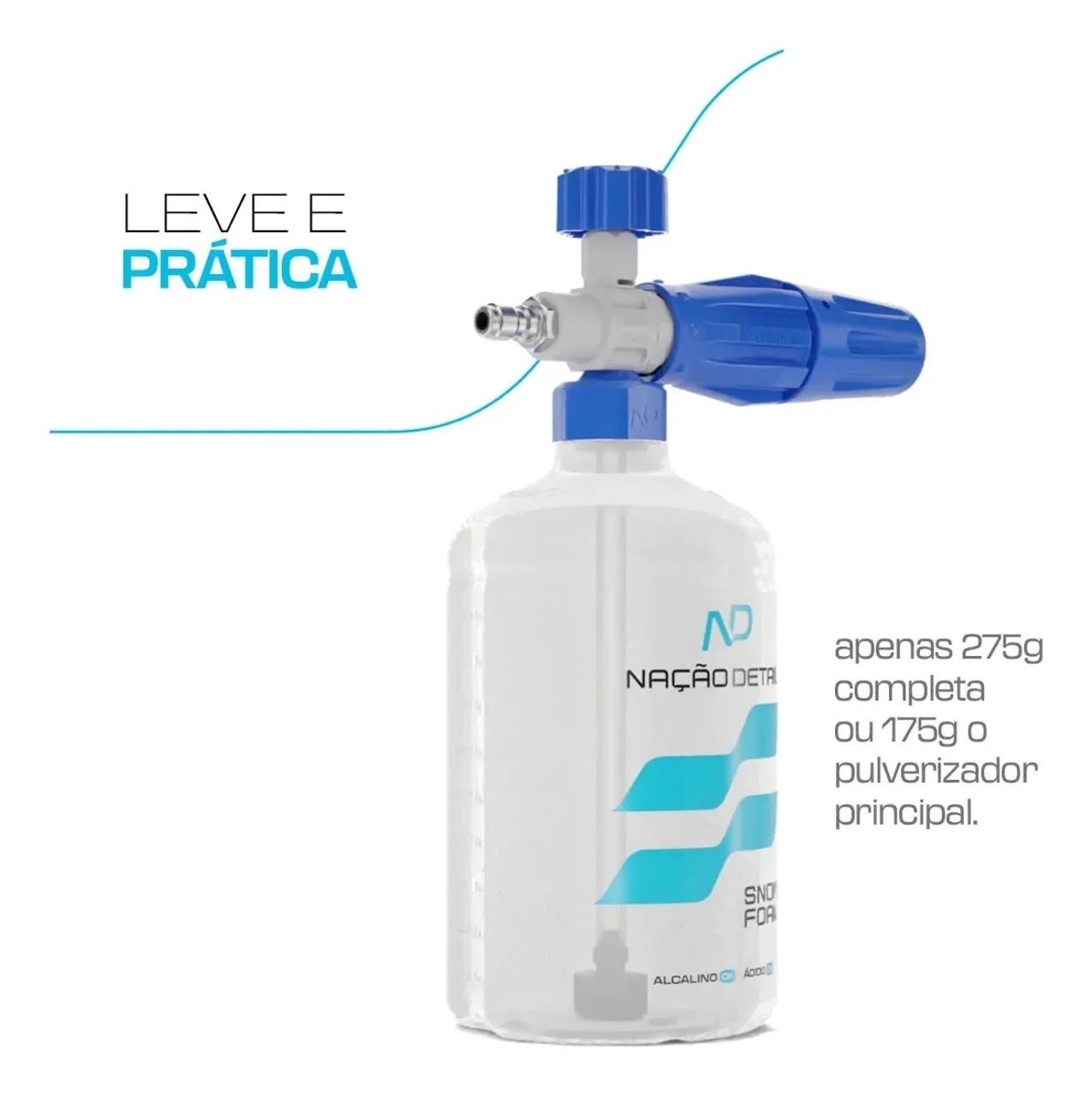 Snow Foam Nação Detail Hobby Edition 1l - Engate Rápido (Canhão de Espuma Lavagem Auto) - Foto 5