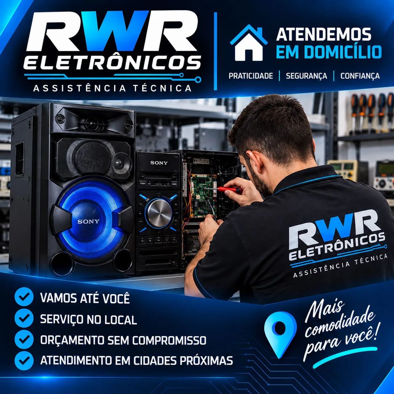 RWR Eletrônicos - Assistência Técnica em Som