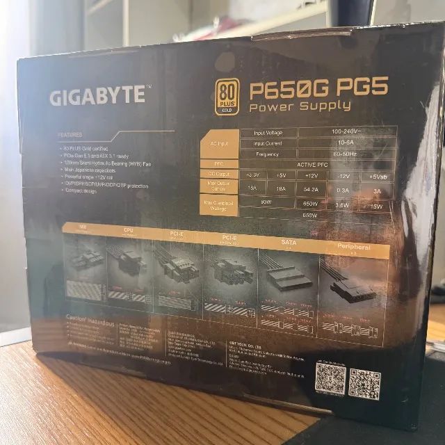 Fonte Gigabyte 650w Nova/Lacrada  - Foto 3