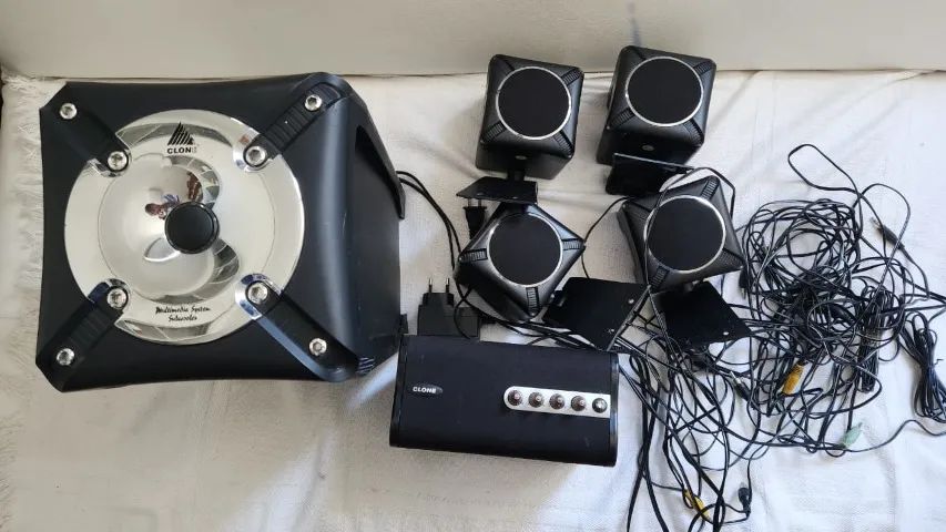 home teather 5.1 com subwoofer 1200 w - Foto 2