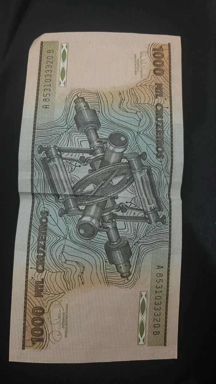 Nota antiga 1000 Cruzeiros bem conservada (colecionador) - Foto 2