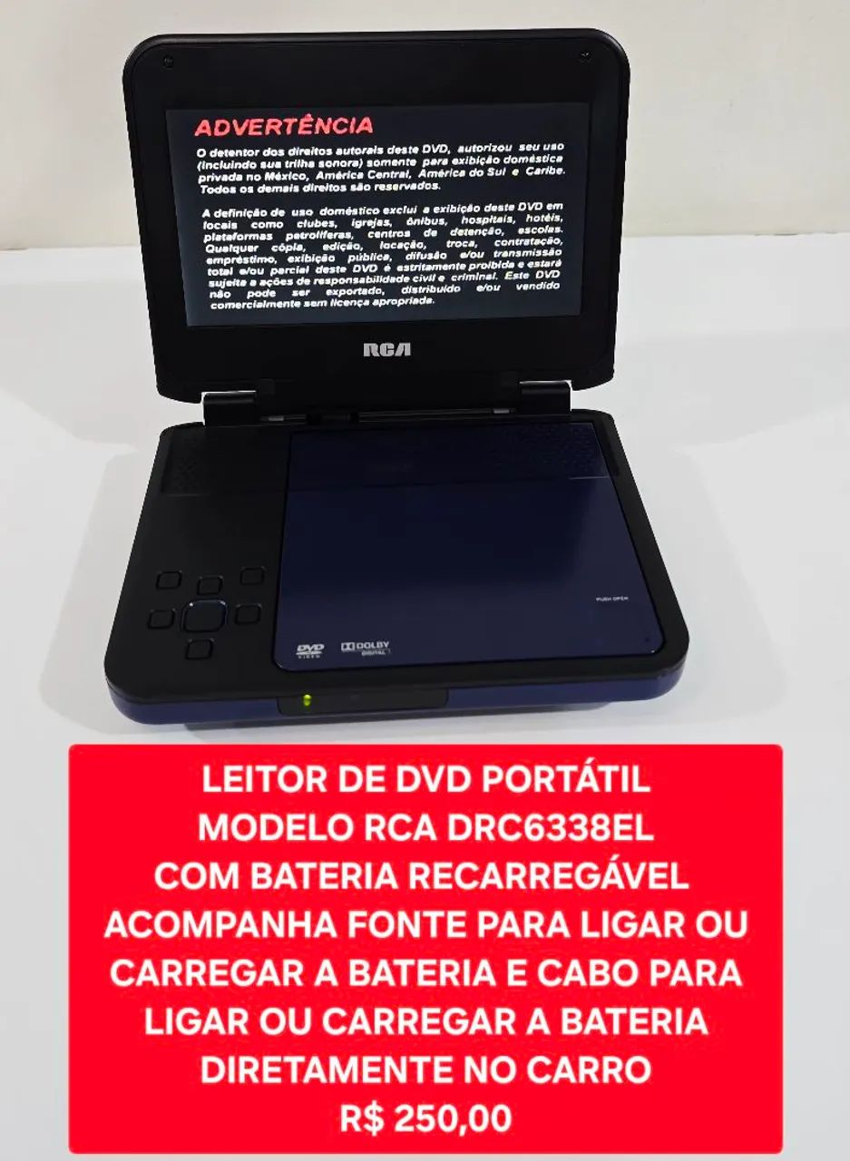 Leitor de DVD Portátil Modelo RCA DRC6338EL - Foto 4