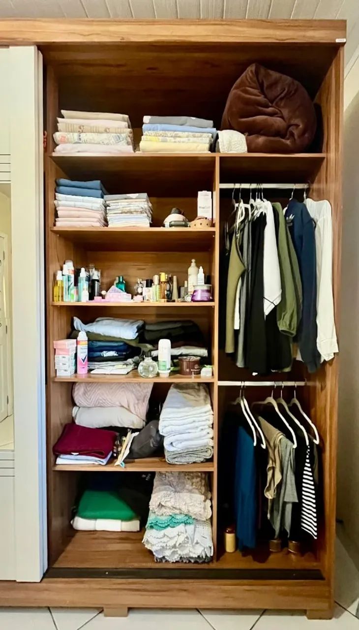 Guarda roupa porta de correr, Cama Queen com base bipartida e colchão molas ensacadas  - Foto 3