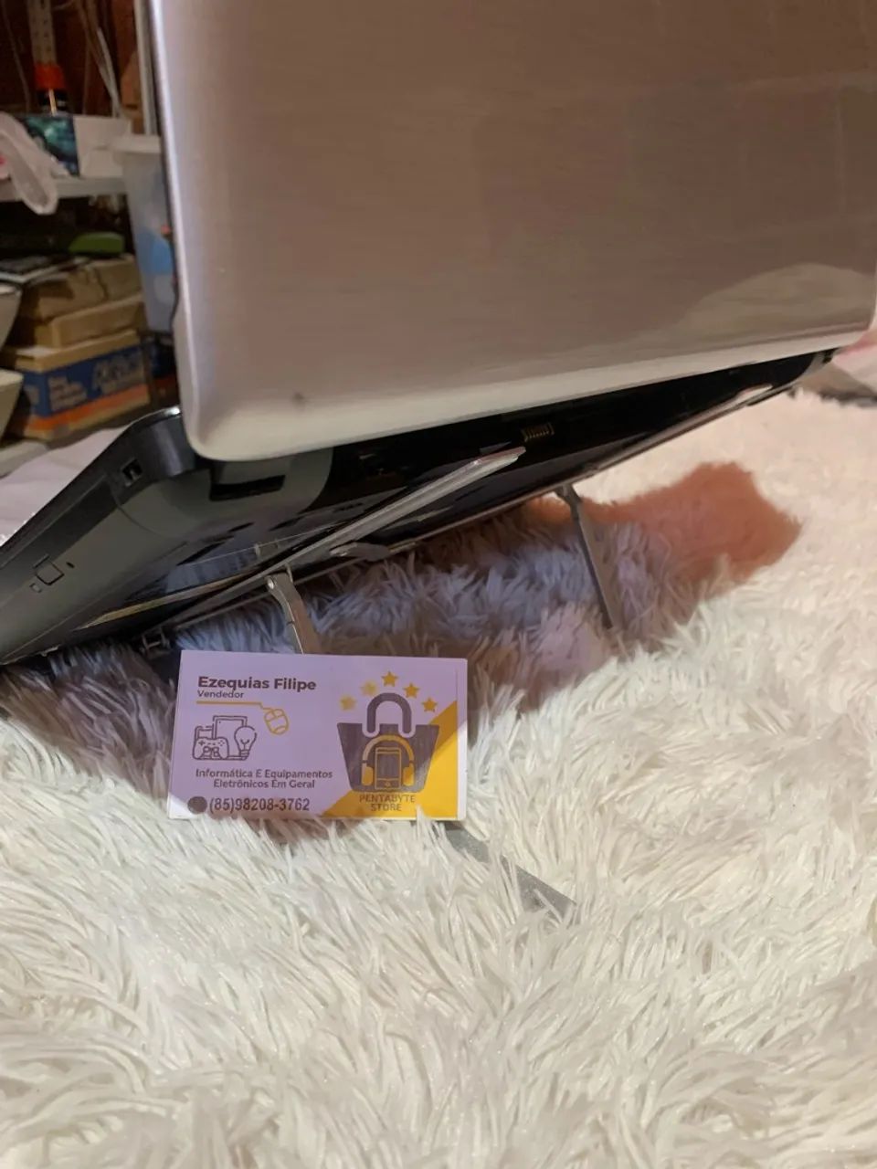 SUPORTE DOBRÁVEL PARA NOTEBOOK E TABLET! - Foto 4