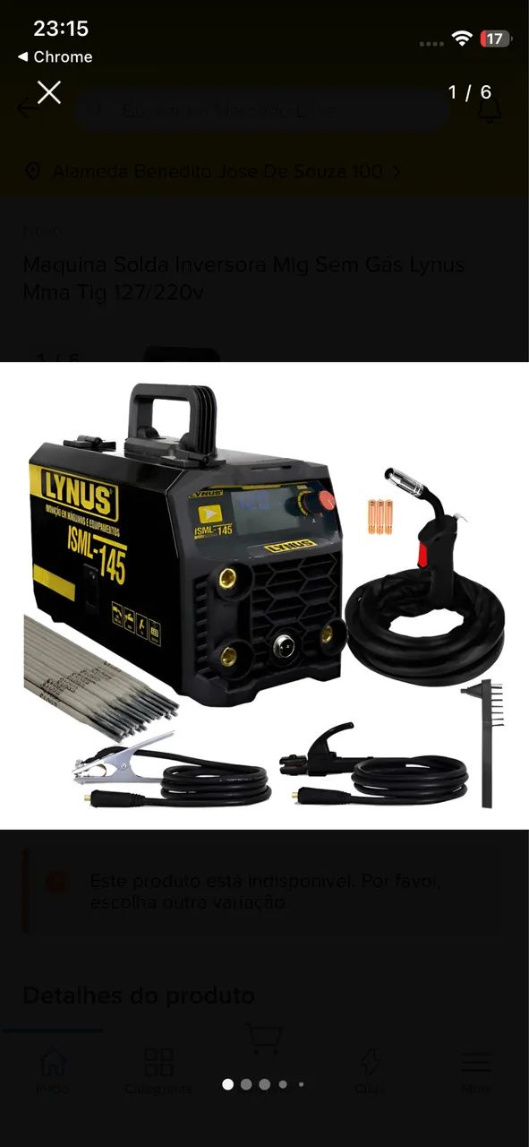 Vendo máquina de solda