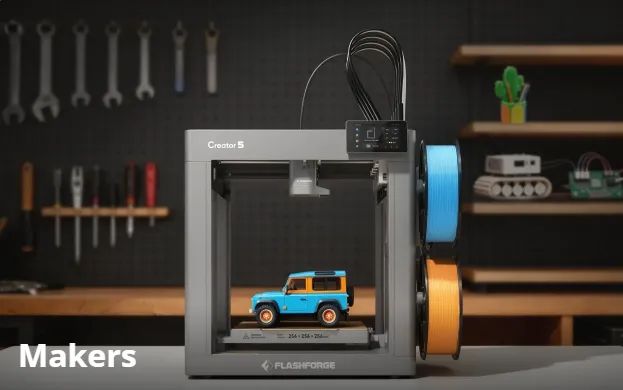 PRÉ-VENDA - Impressora 3D Flashforge Creator 5 - Alta Velocidade com 4 Cabeçotes Independe - Foto 4