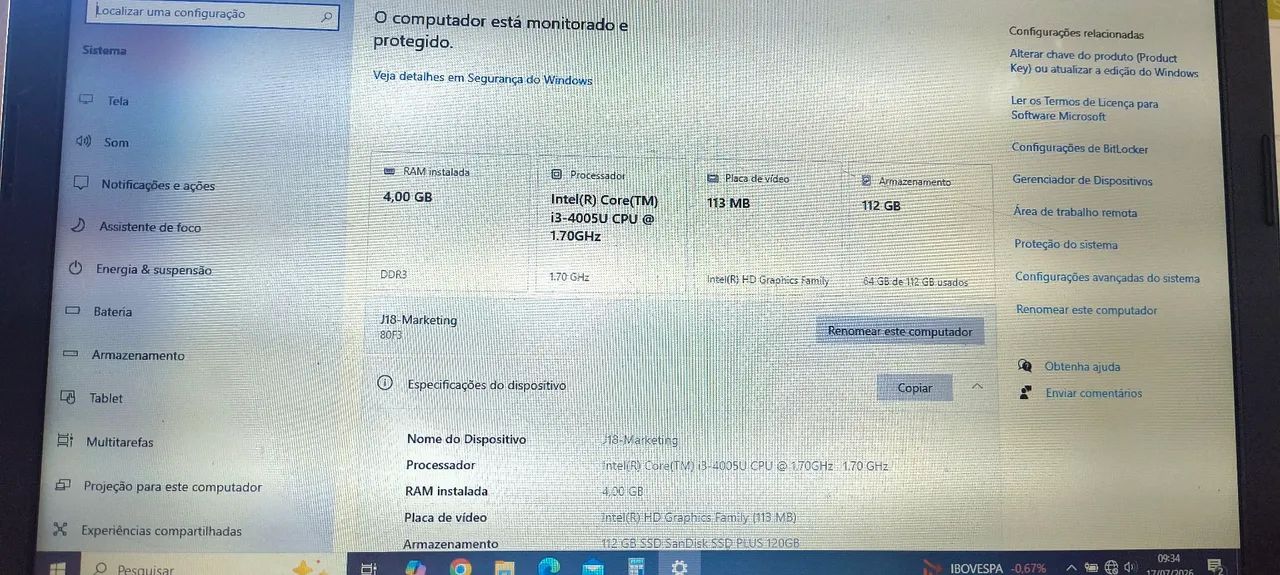 NOTEBOOK LENOVO INTEL SSD112GB R$999,00 - Foto 5
