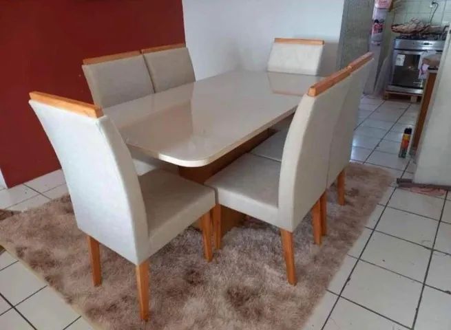 Mesa de jantar na promoção 6 cadeiras  - Foto 2