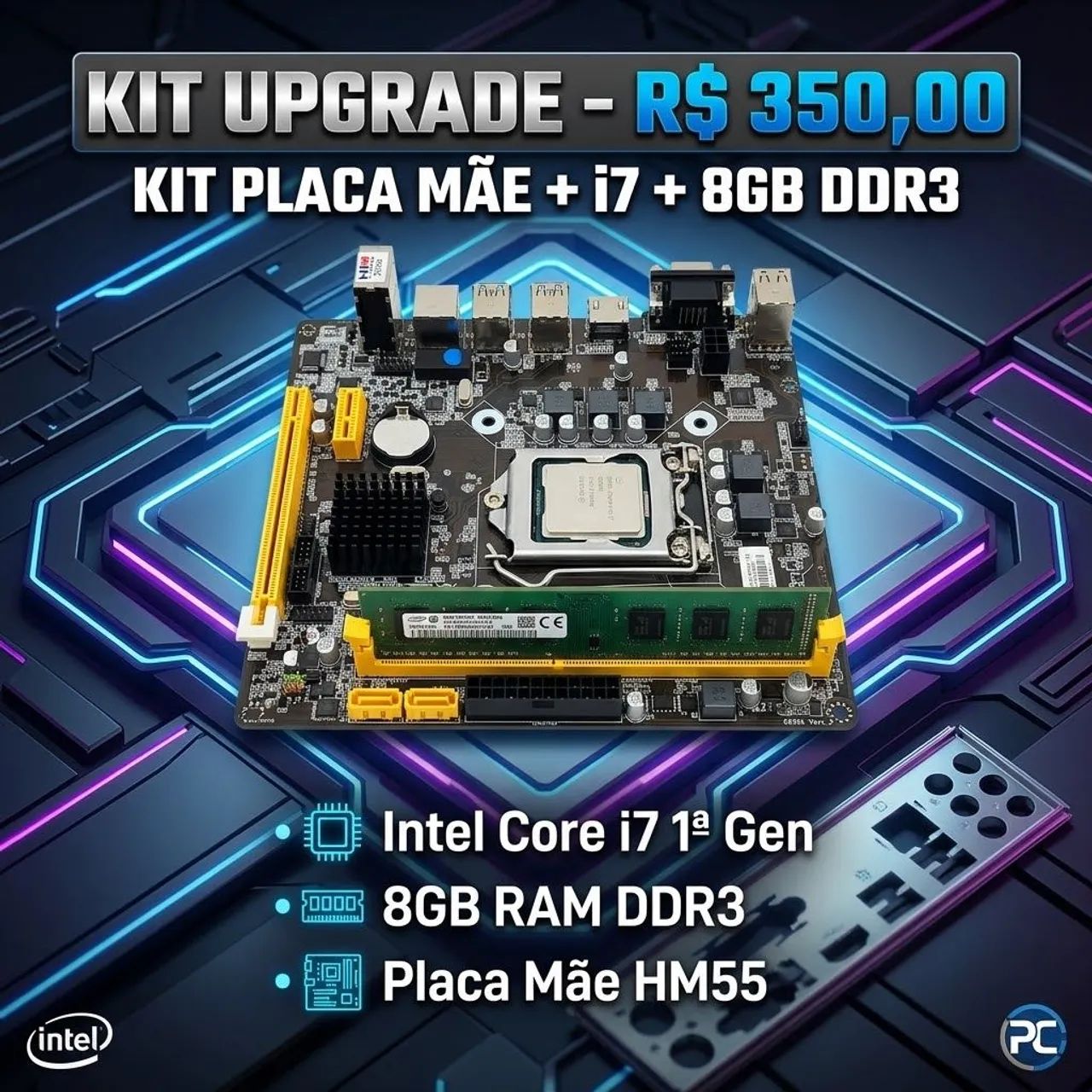 Kit placa mãe 