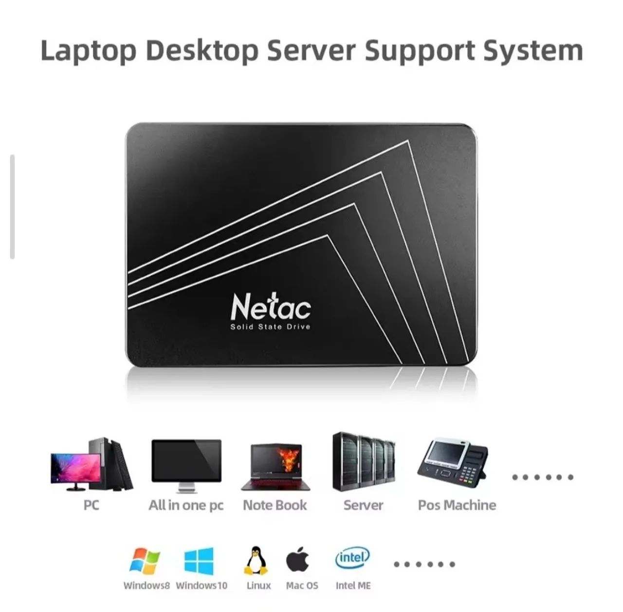 SSD 128GB NETAC + ENTREGA GRÁTIS E 90 DIAS DE GARANTIA! - Foto 2