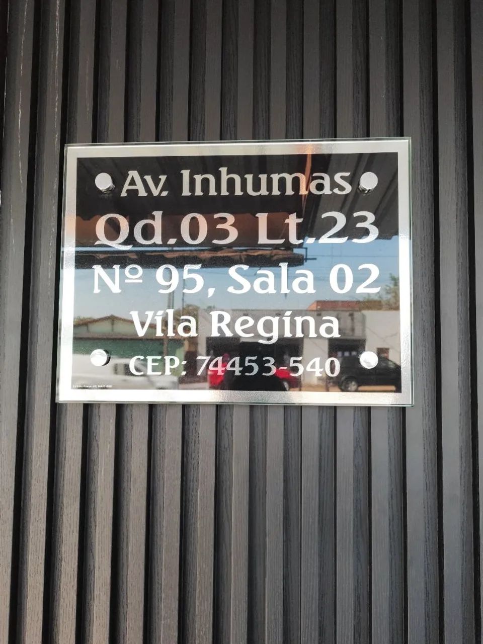 Placa de endereço 