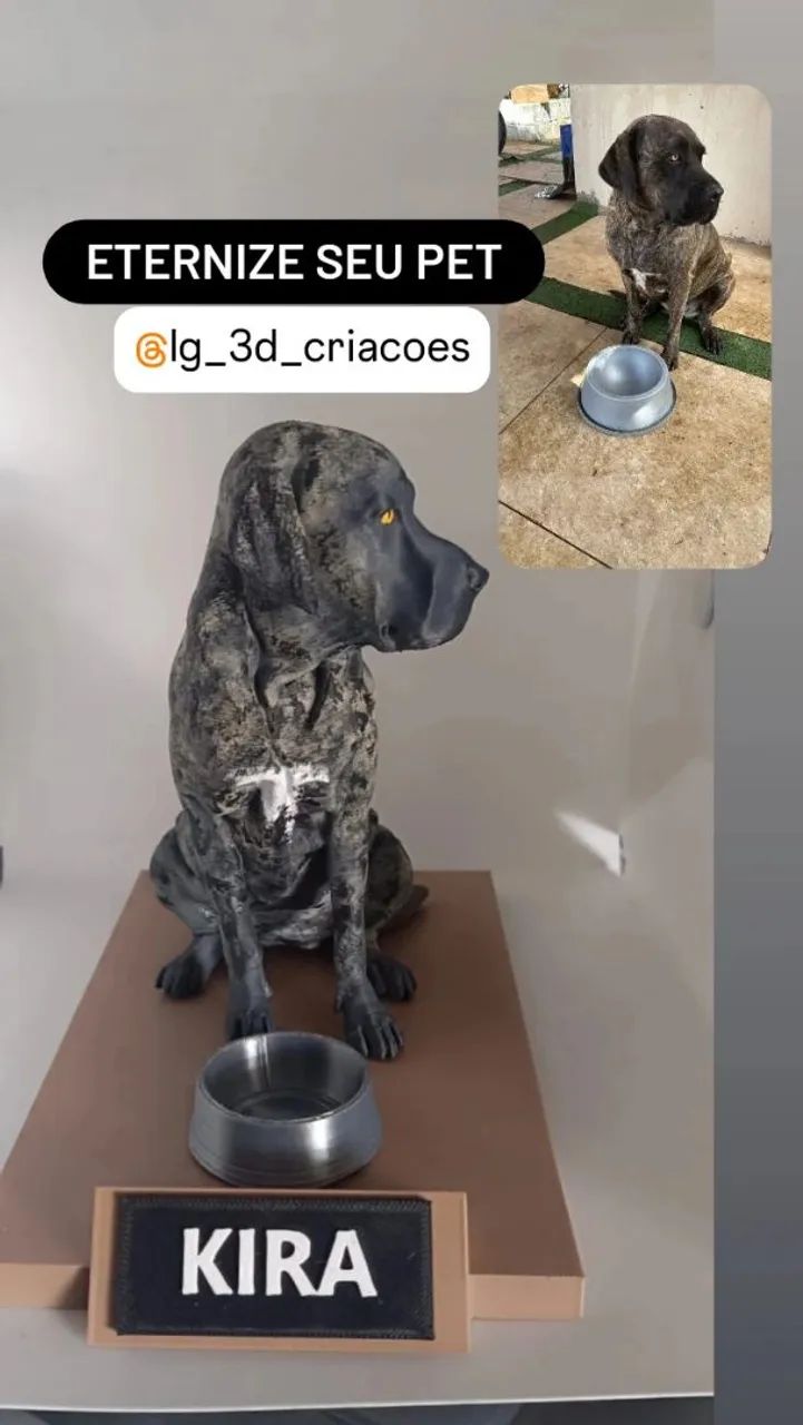 Escultura Pet em 3d 