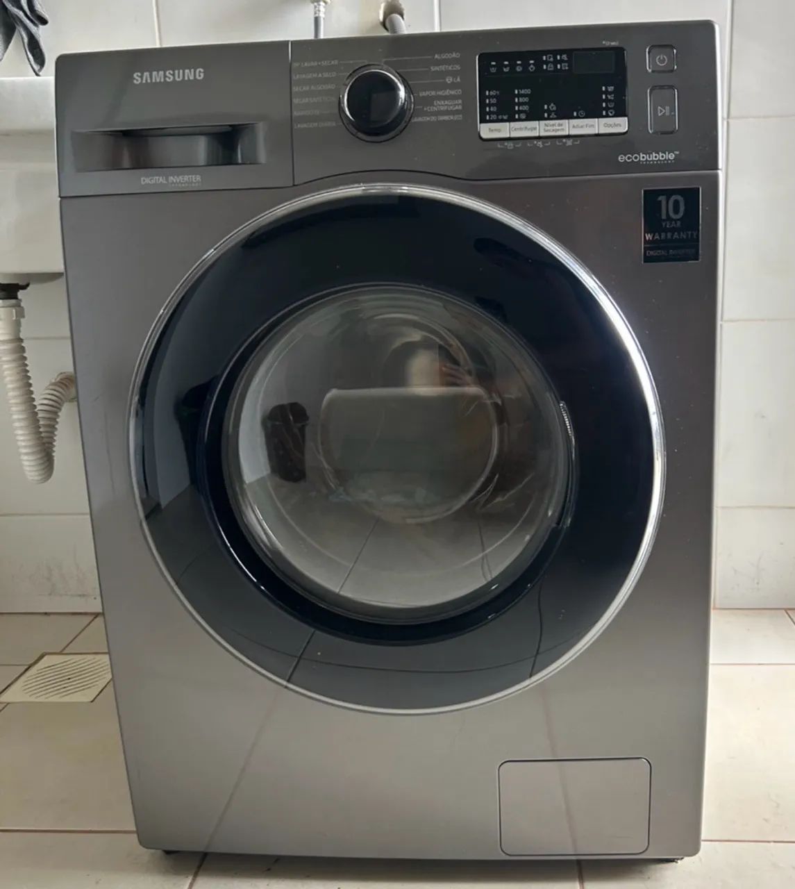 Lava e seca Samsung inox