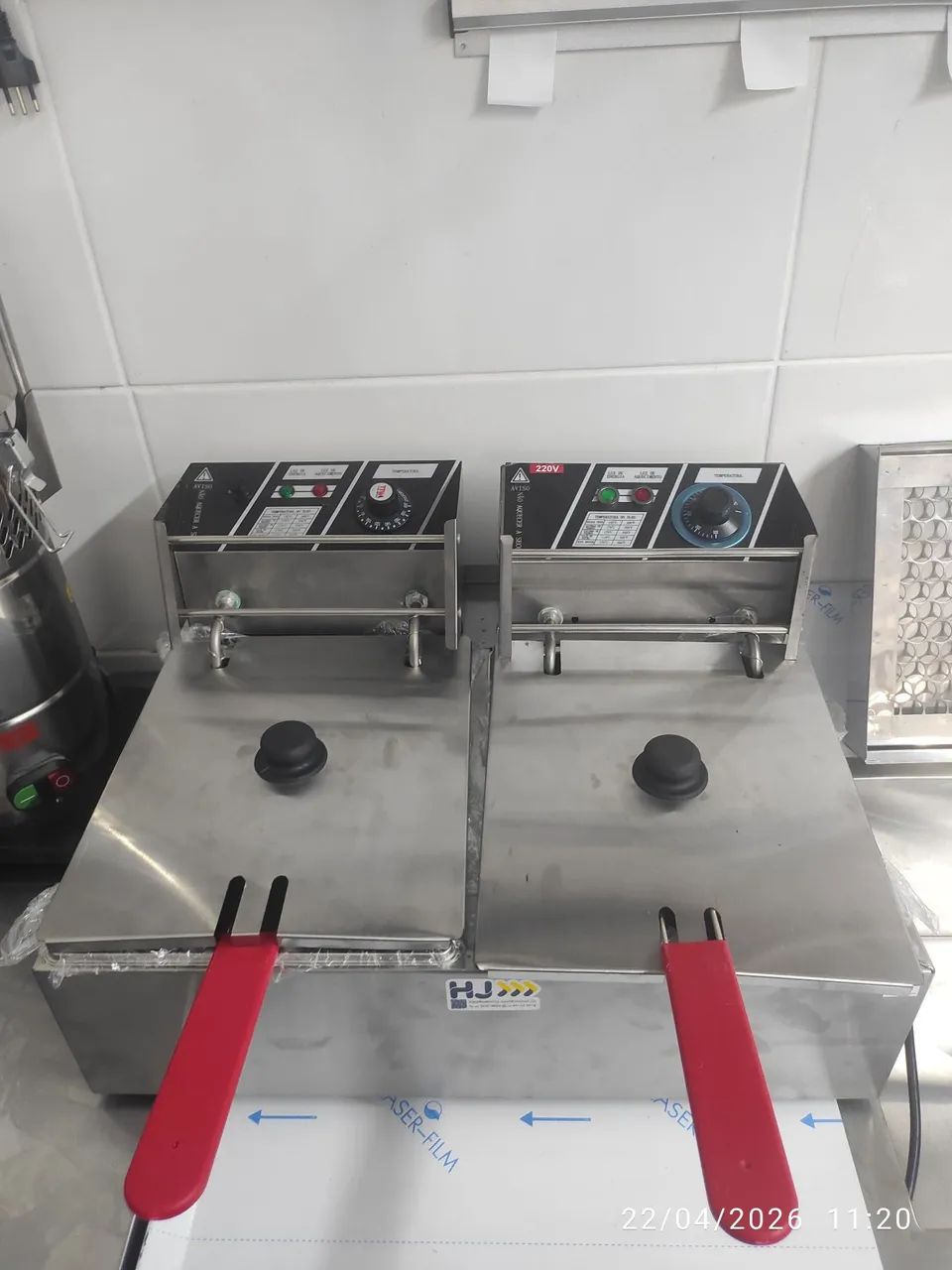 Bh fritadeira industrial dupla 