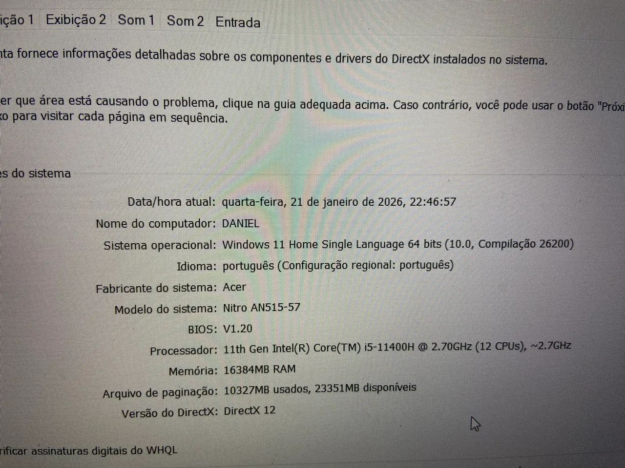 Notebook gamer Acer nitro 5 - Foto 5