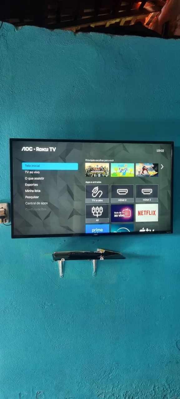 vendo tv 43 polegadas smart roku