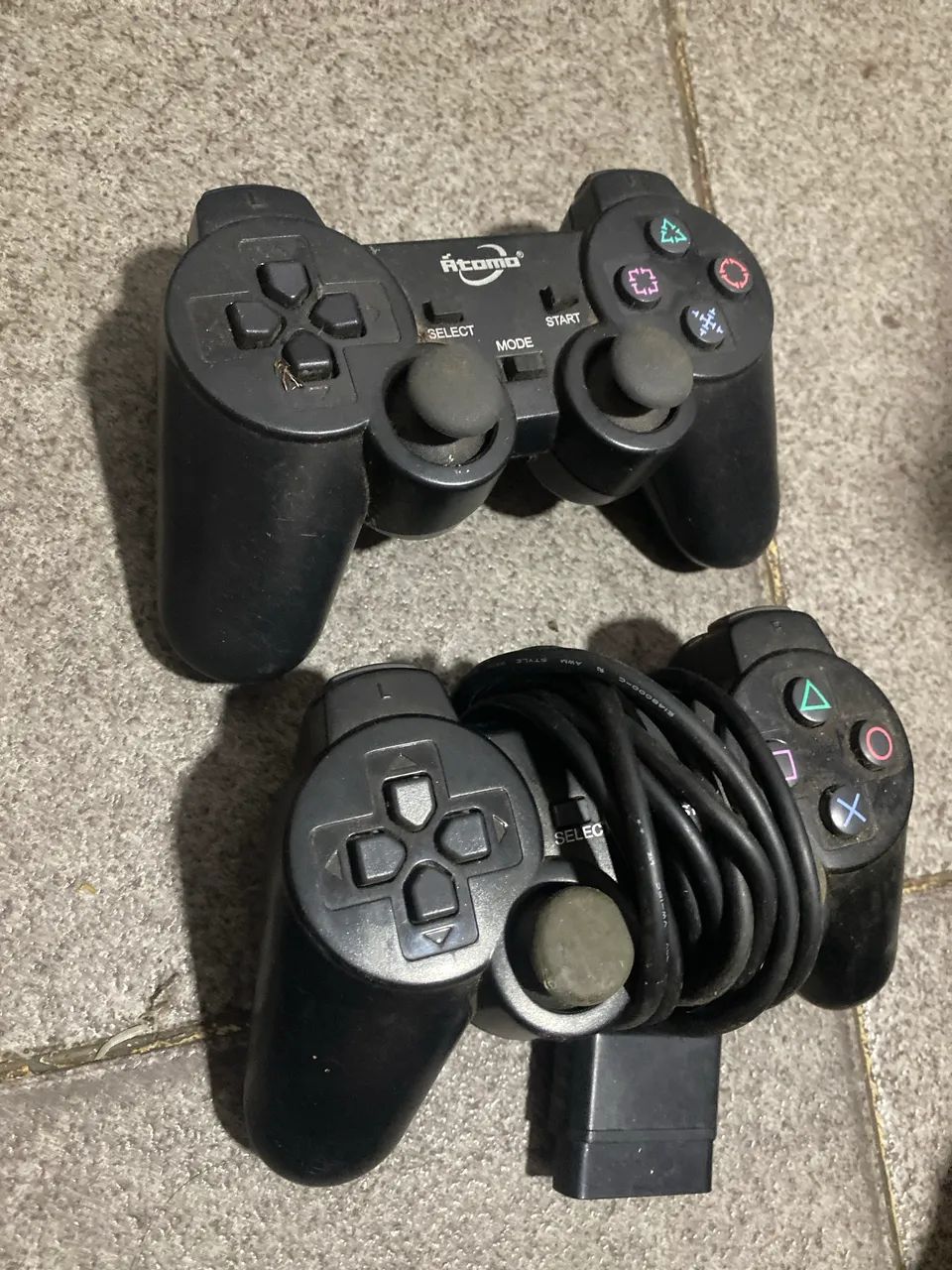 Controle, cabo e memory card ps2 - Foto 3