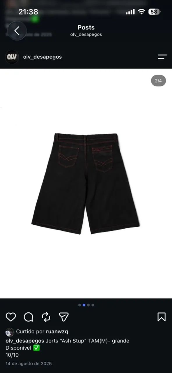 Jorts ?Ash stup? TAM - (M) VESTE G 10/10 - Foto 2