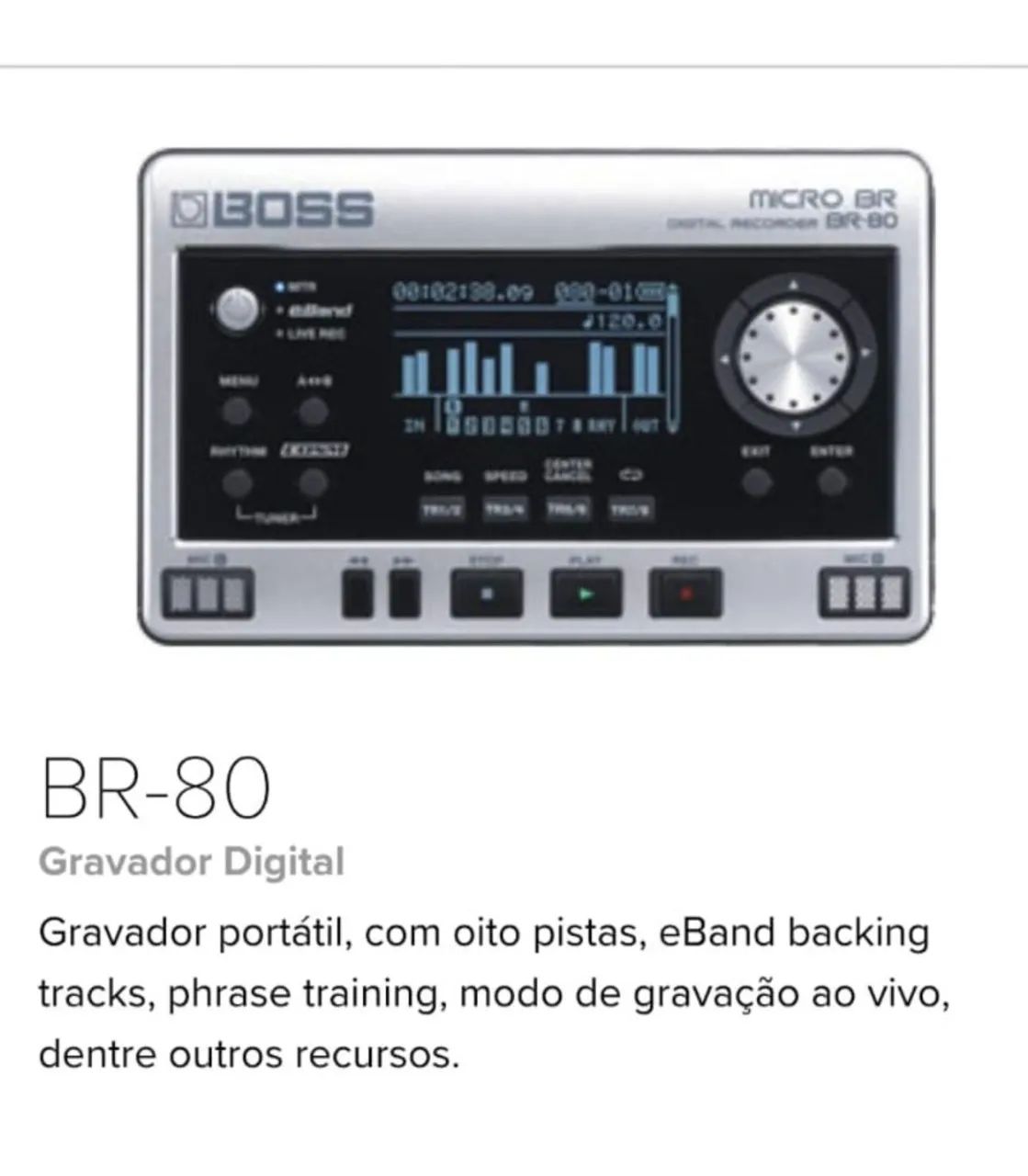 Gravador Digital Boss BR-80 - Foto 4