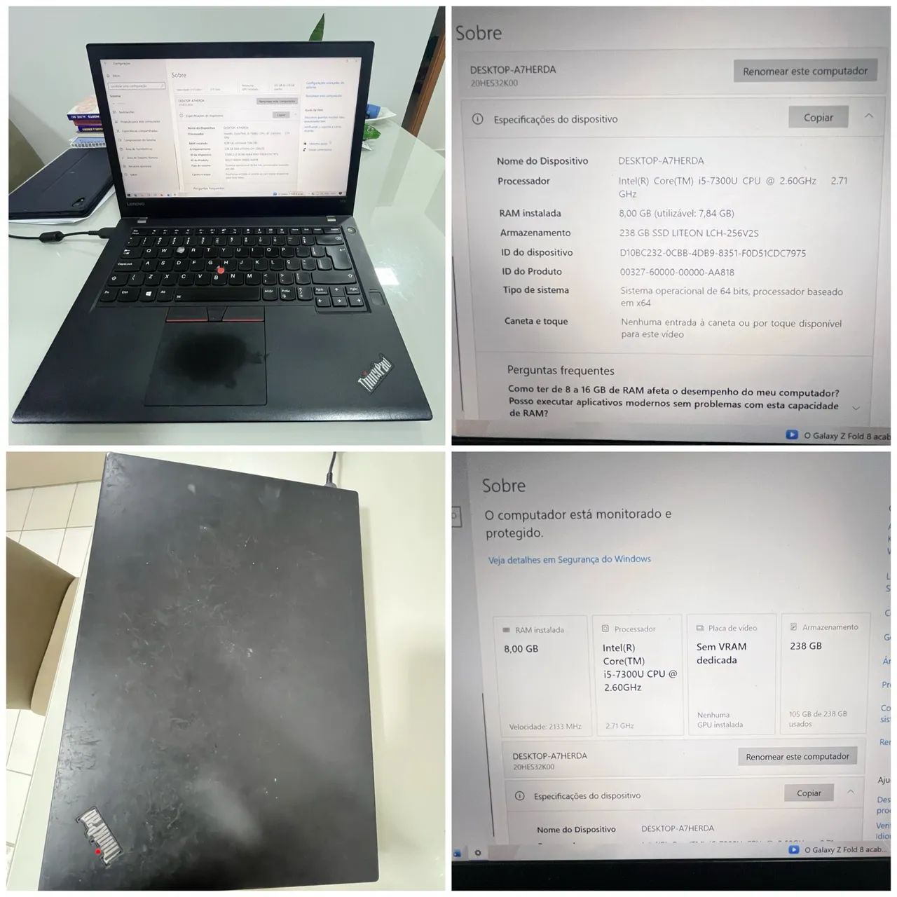 Notebook Lenovo Thinkpad T470
