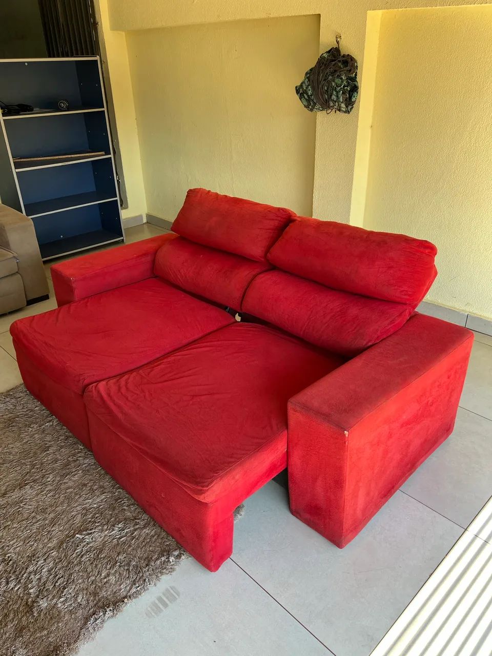 Vendo Sofá Retrátil e reclinável usado em bom estado Entrego * - Foto 2