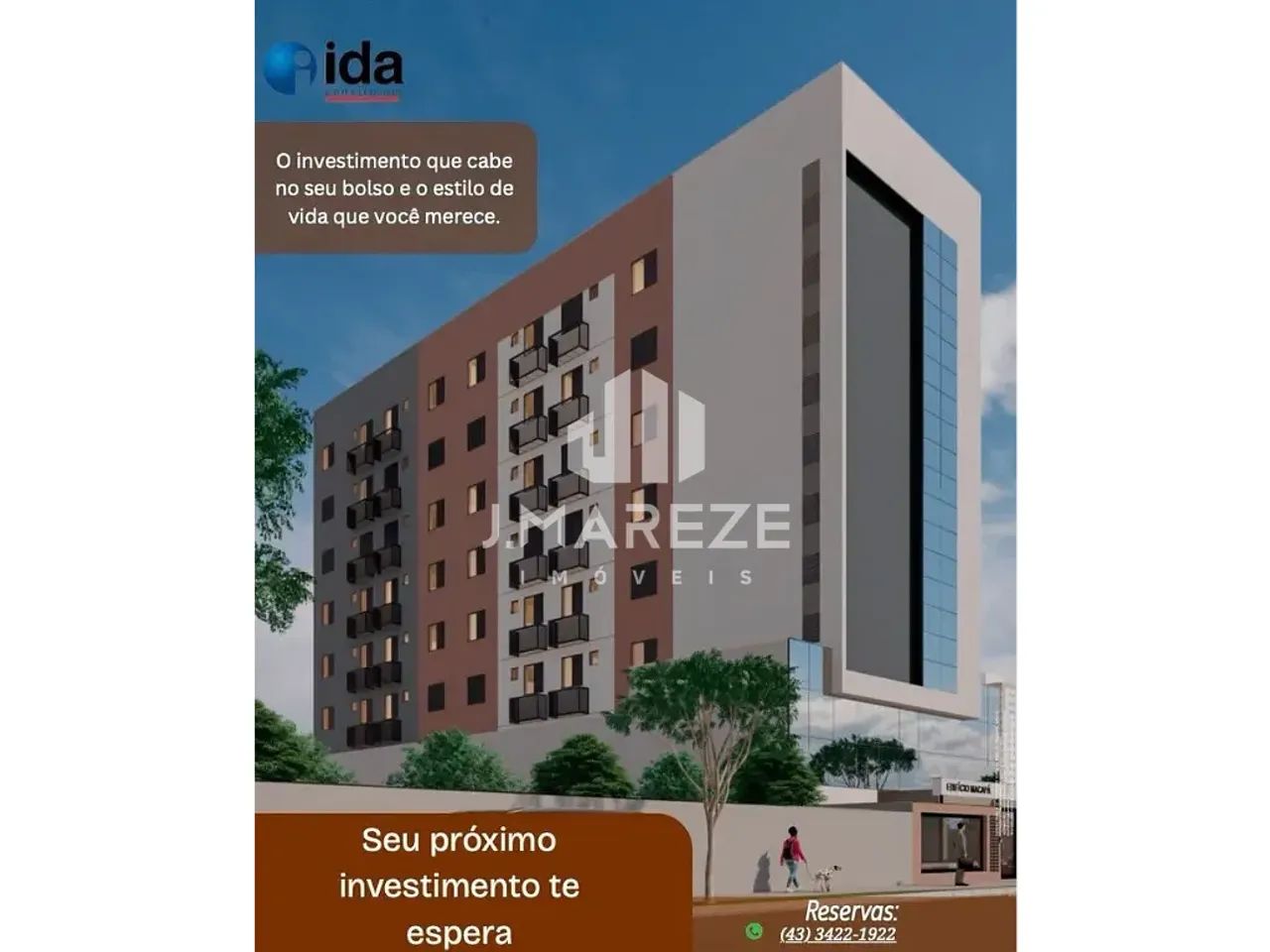 Lançamento Apartamentos Studio Edificio Macapá Centro Apuracana - Foto 2
