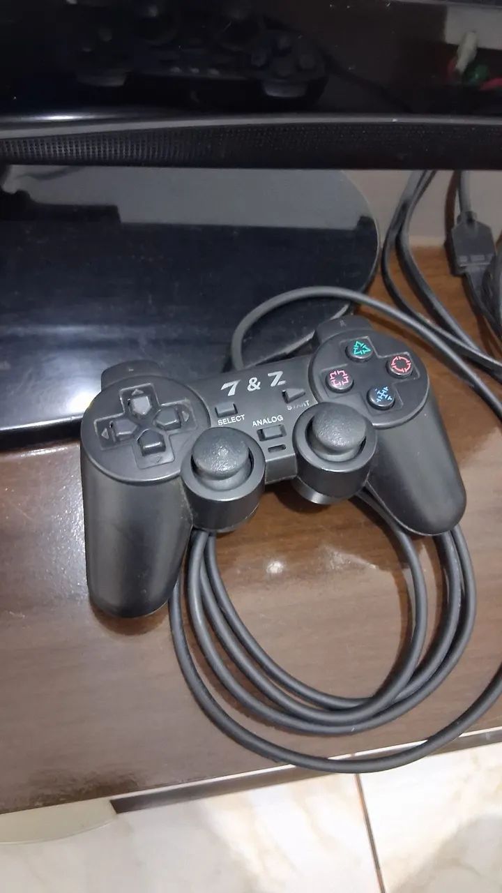 PS2 COM CABOS CONTROLE E MEMORY CARD - Foto 2