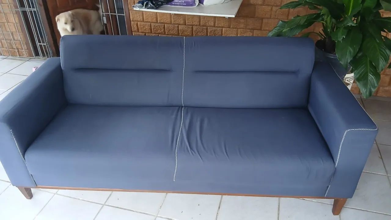 Sofá 2 lugares recém reformafo