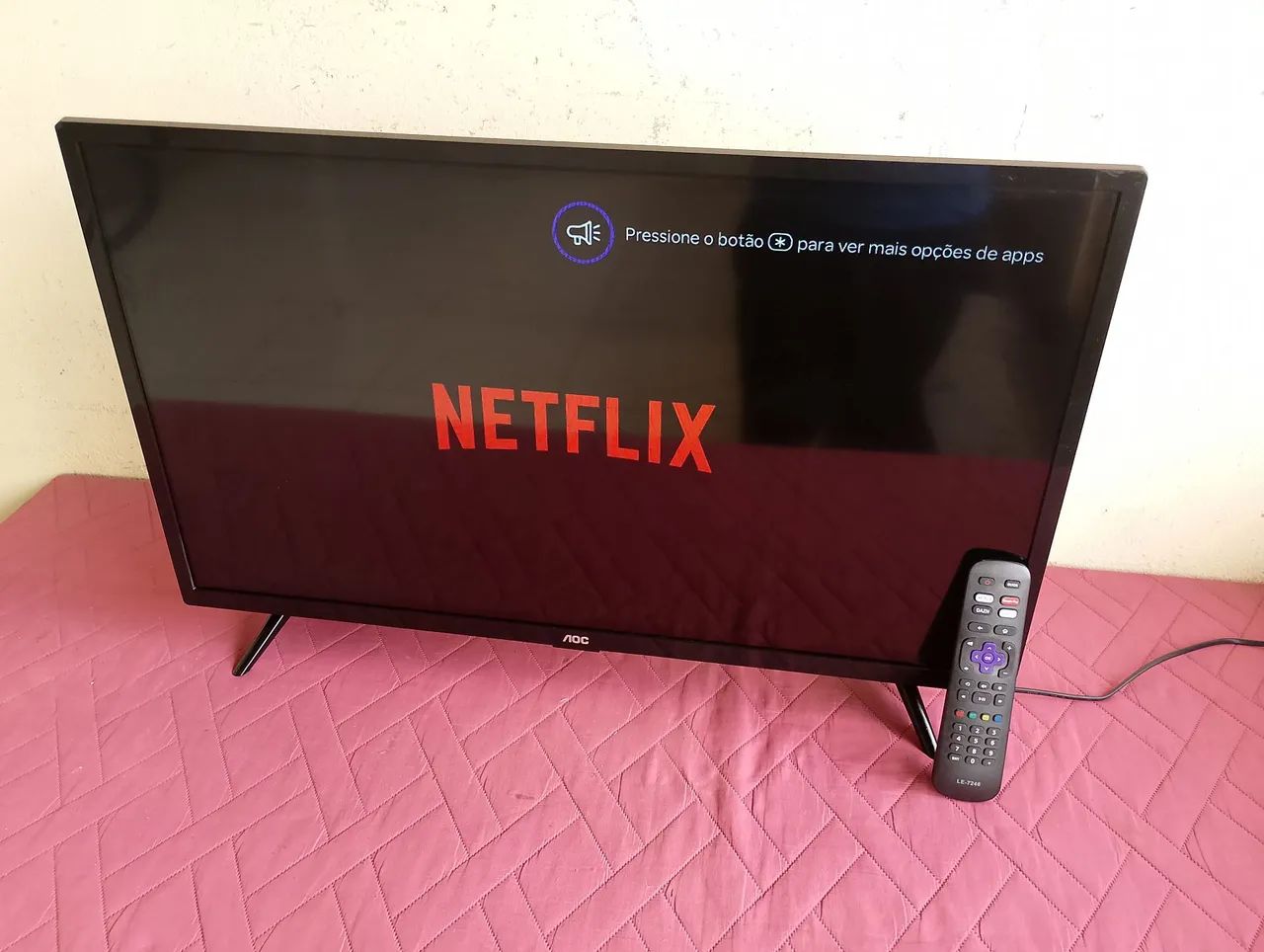 Smartv tv AOC Roku 32 polegadas  - Foto 4