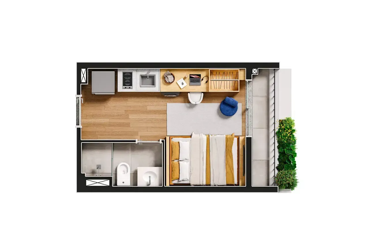 PLANTA 20m²