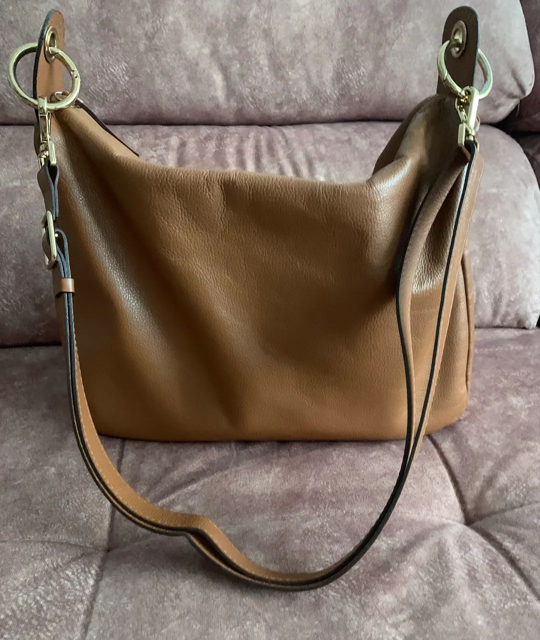 BOLSA DE COURO SAGGA - Foto 4