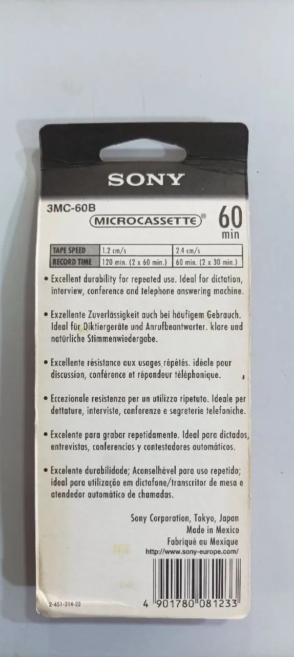 Fita Micro cassete Sony  - Foto 3
